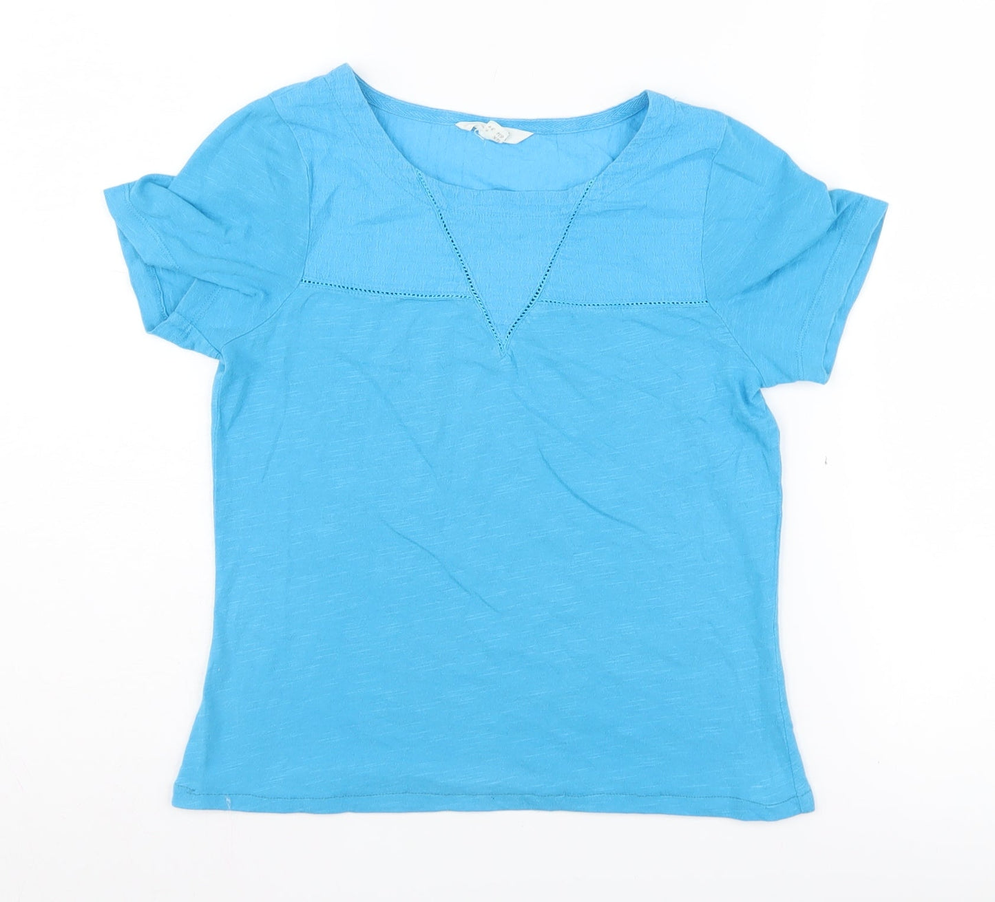 Womens UK Size 6 White Stuff Blue Cotton T-Shirt