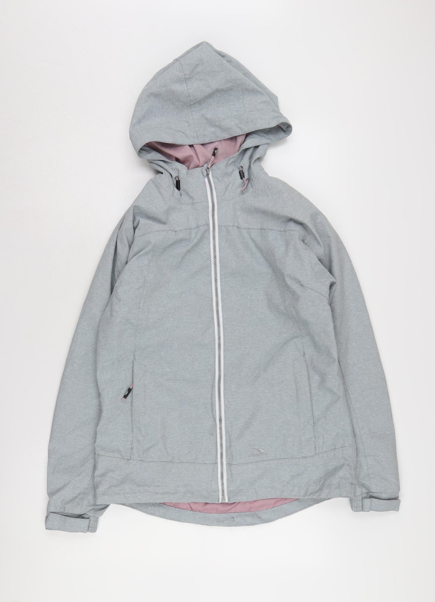 Trespass Women's Grey Windbreaker Jacket Size 10