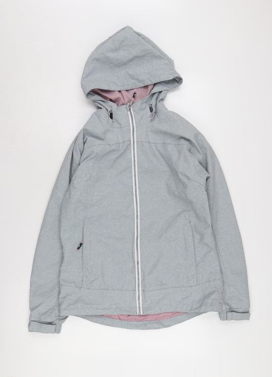 Trespass Women's Grey Windbreaker Jacket Size 10