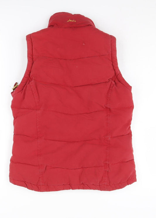 Joules Women's Red XS Puffer Waistcoat