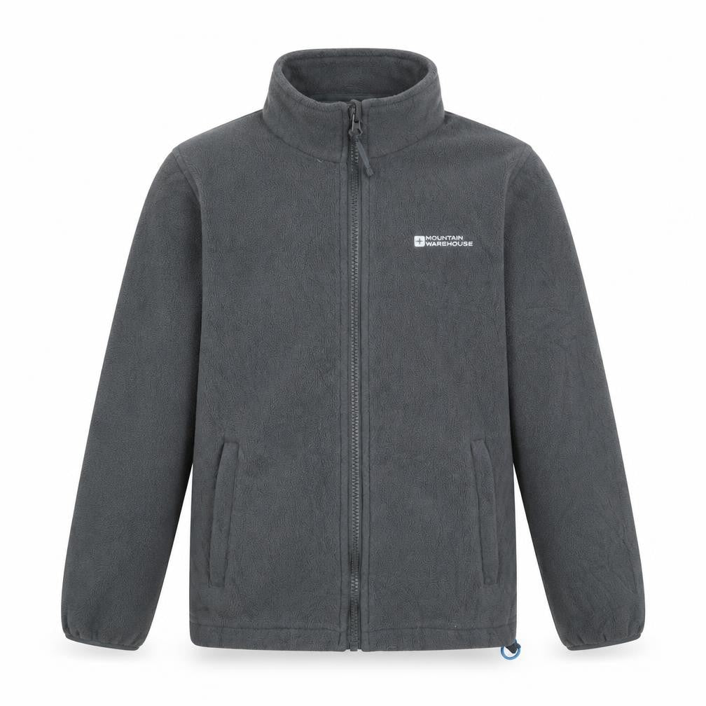 Front view of Mountain Warehouse boys’ grey jacket 9-10 years