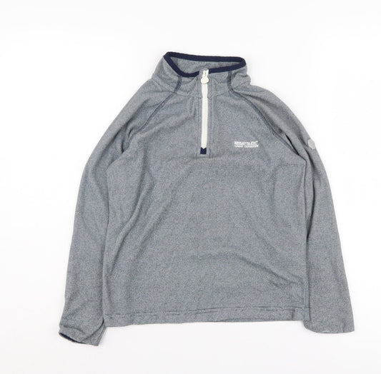 Regatta Boys Grey 1/2 Zip Sweatshirt Size 10 Years