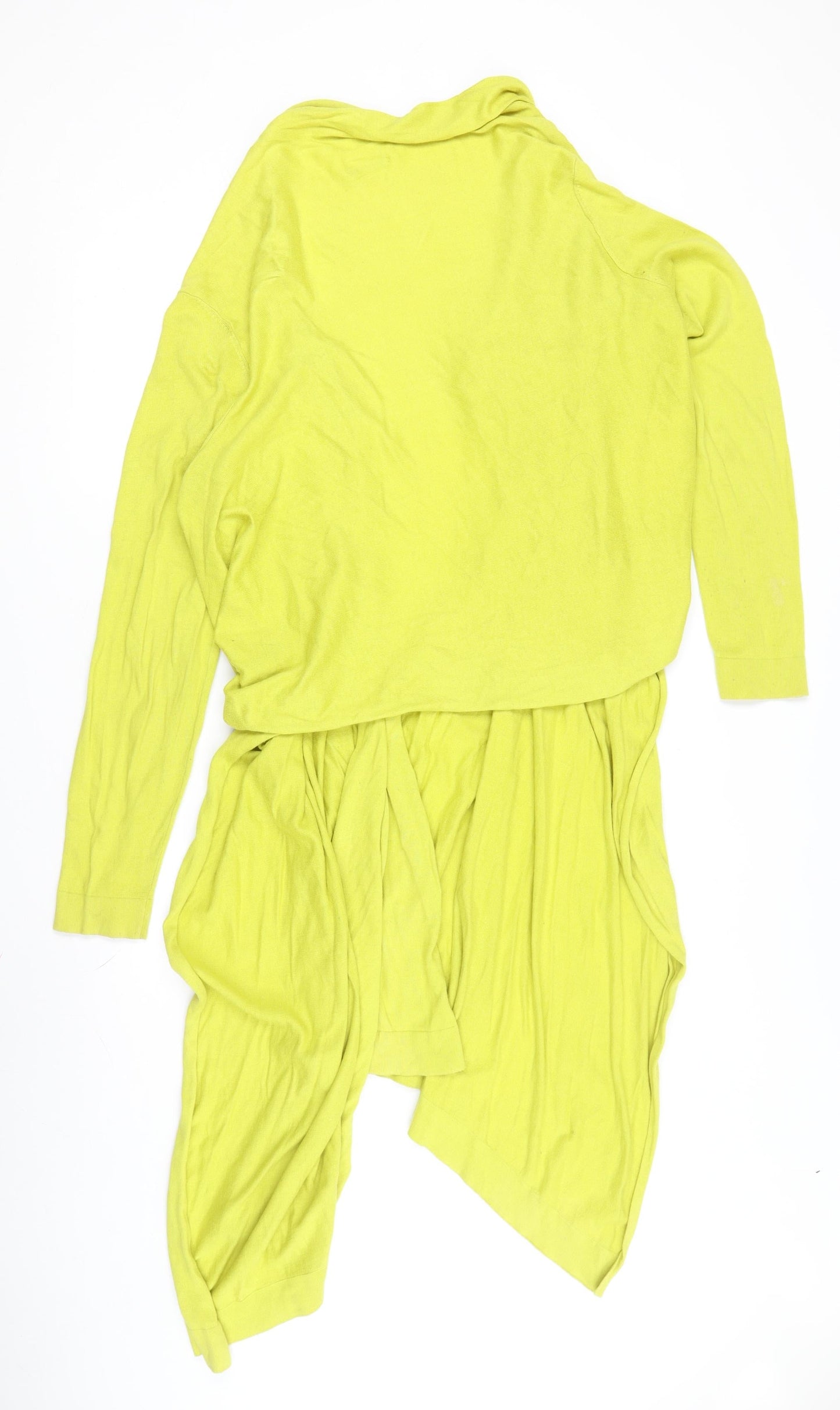 Planet Women's Yellow Wrap Cardigan Jumper L