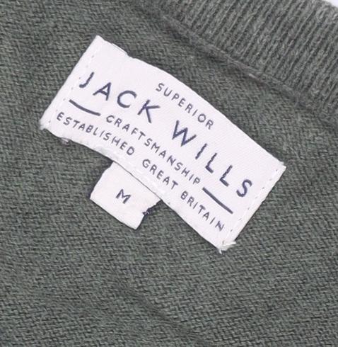 Jack Wills Men's Green Pullover Jumper, M