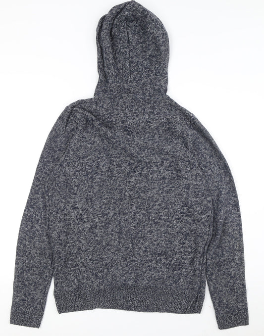 Jack & Jones Men's Grey Pullover Hoodie, Size S, Knit