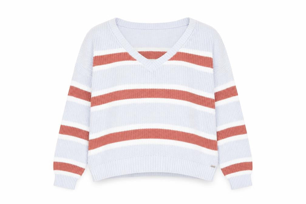Womens UK L Relaxed Hollister Multicoloured Pullover Chunky-Knit