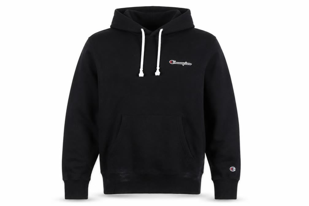 Unisex Adults UK L Regular Champion Black Pullover Hoodie