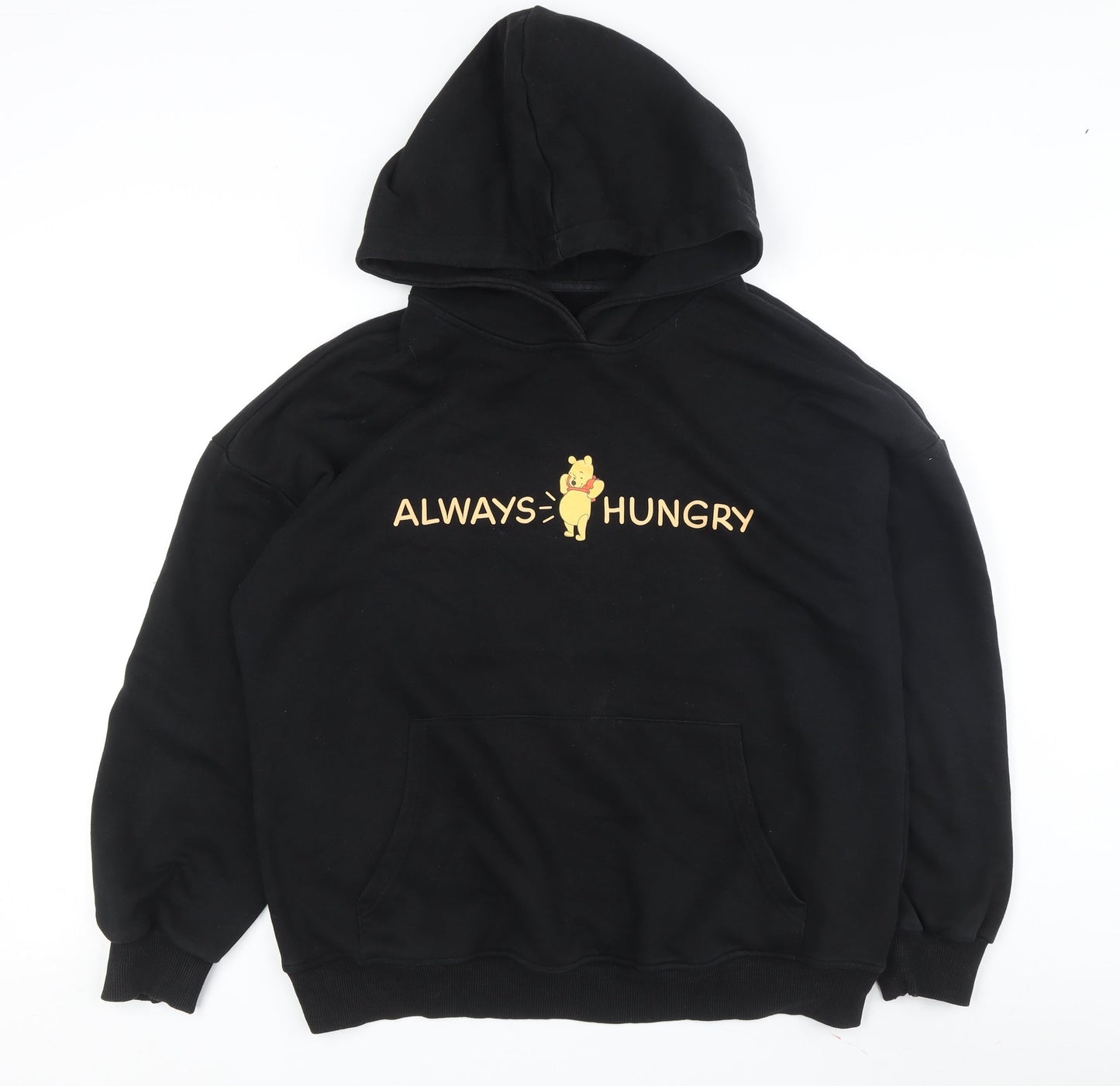 Disney Women Black Pullover Hoodie L