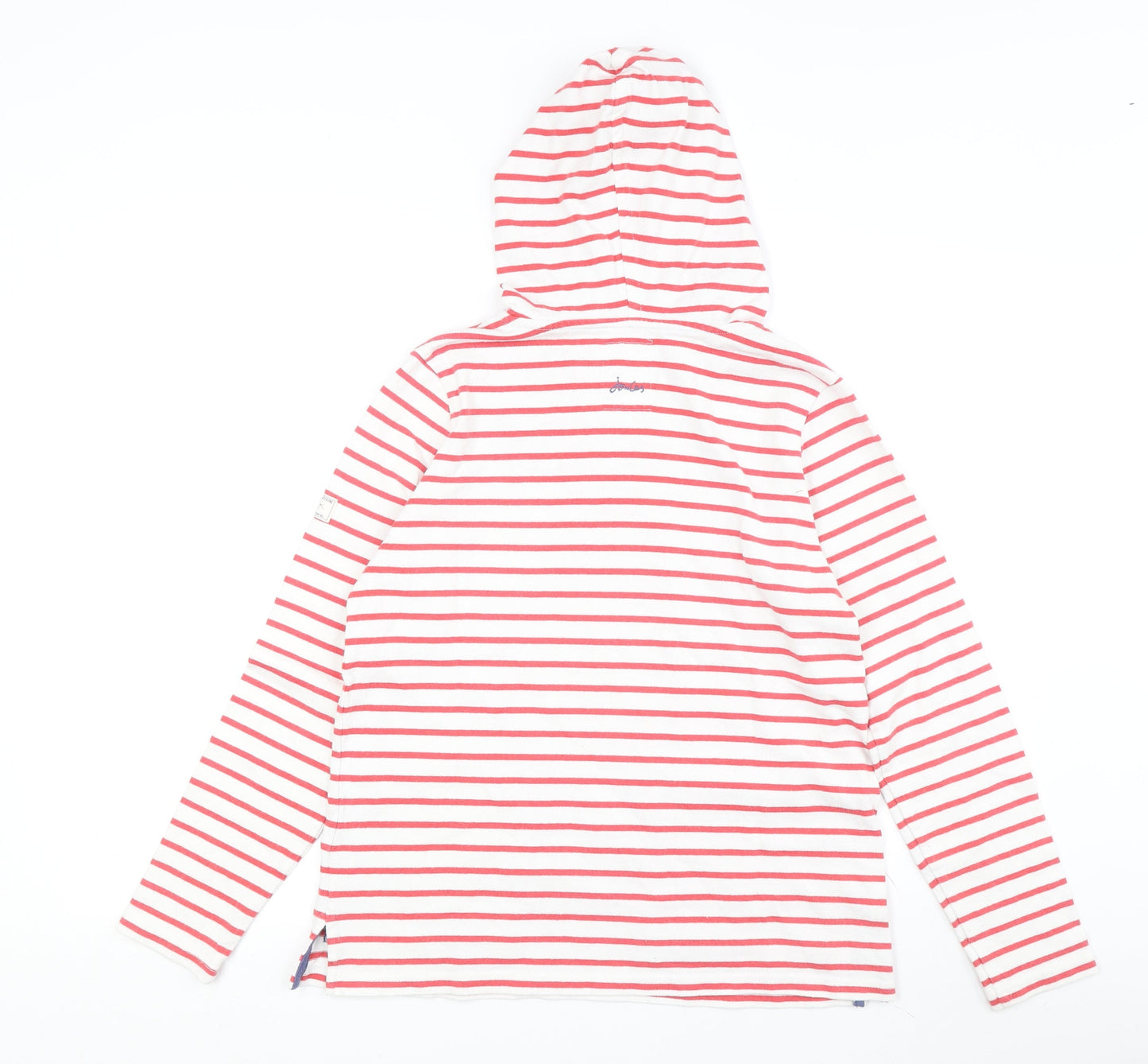 Joules Women's Red Striped Pullover Hoodie M