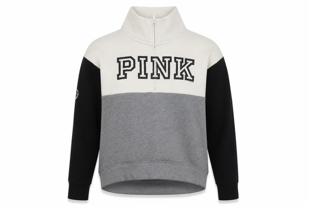 Front view of Victoria's Secret PINK Women's Grey S Basic Jacket