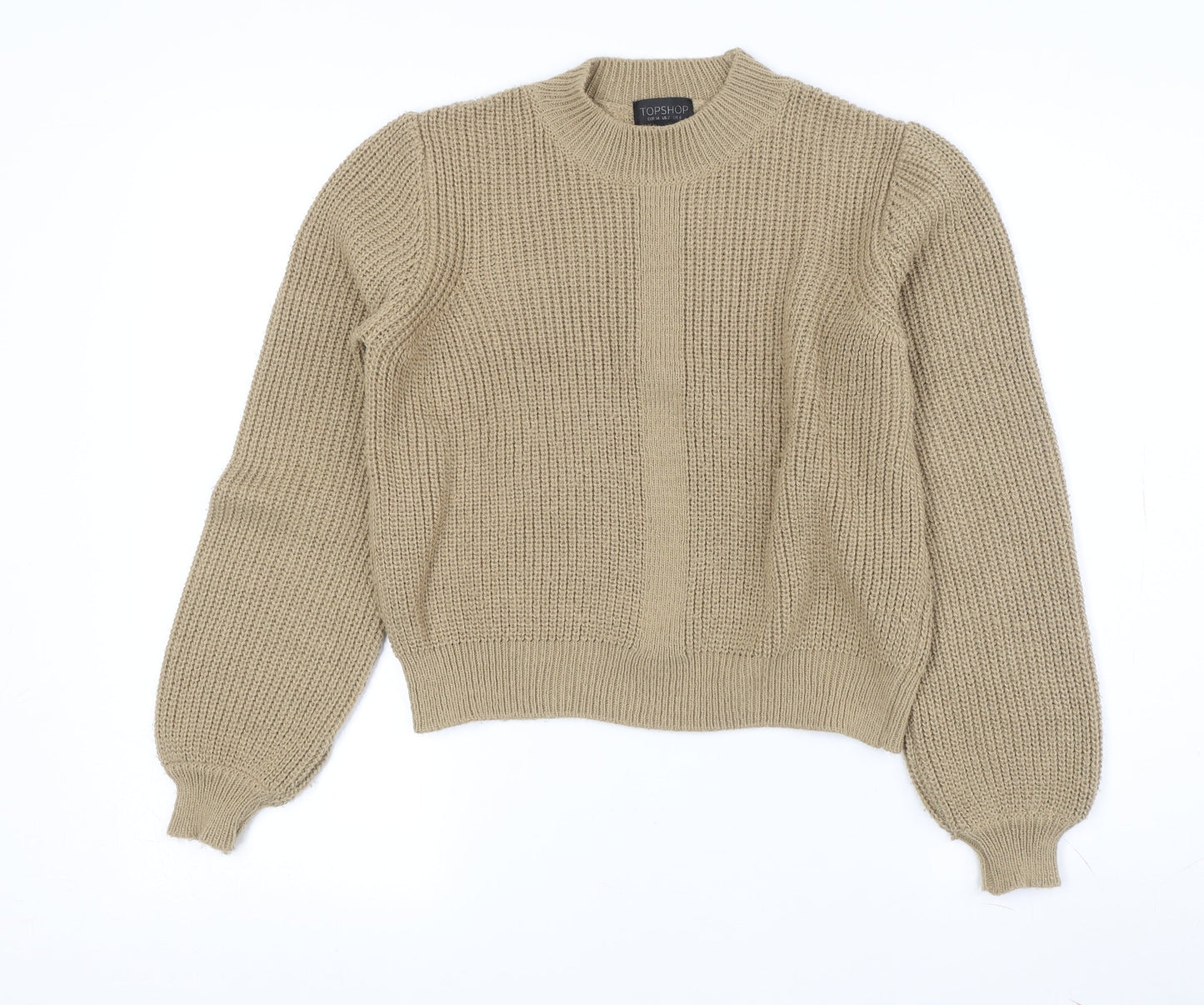 Topshop Women's Beige Pullover Jumper, Size 2
