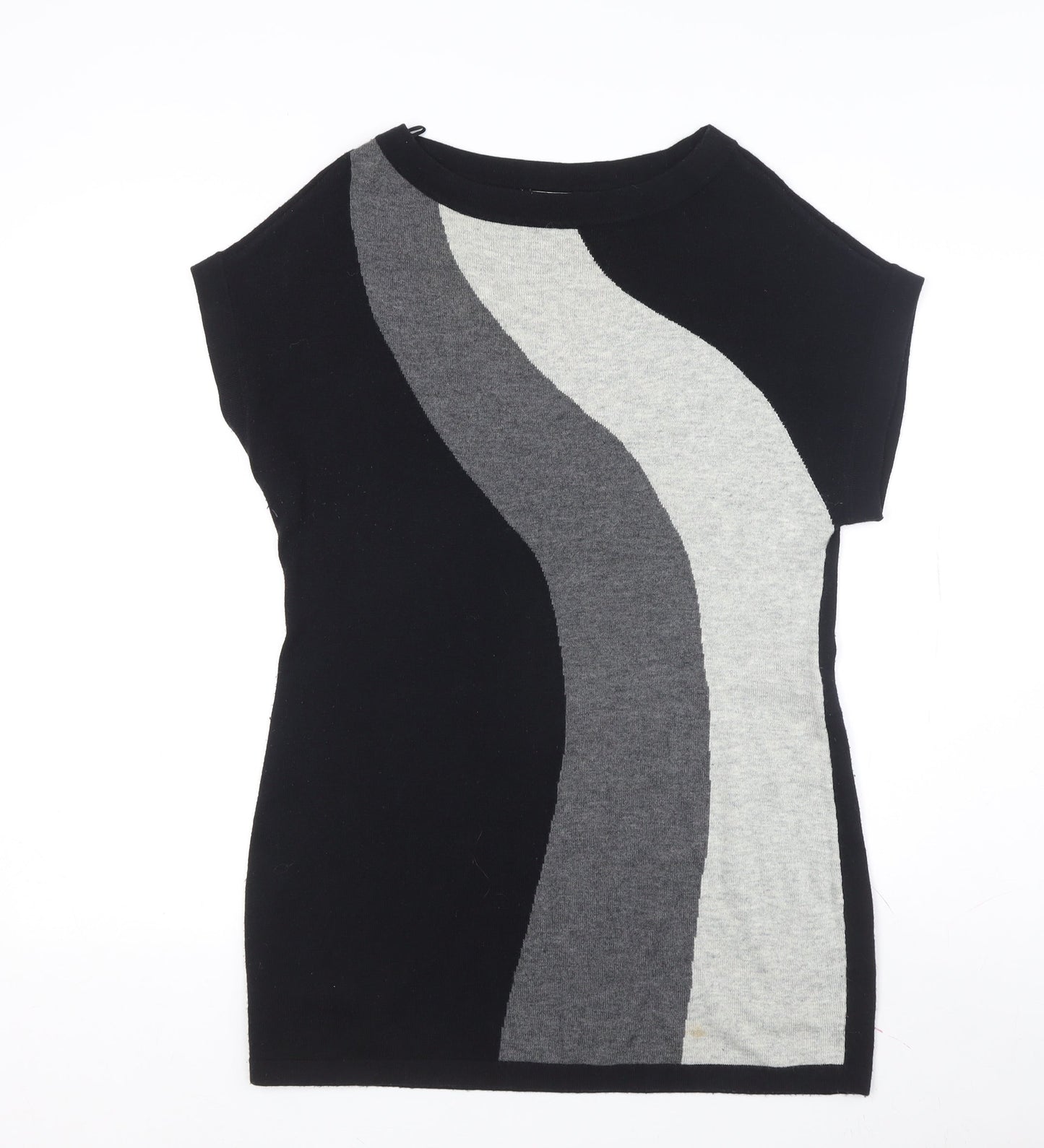 Wallis Women's Black Tunic Jumper, Size M, Casual Knit