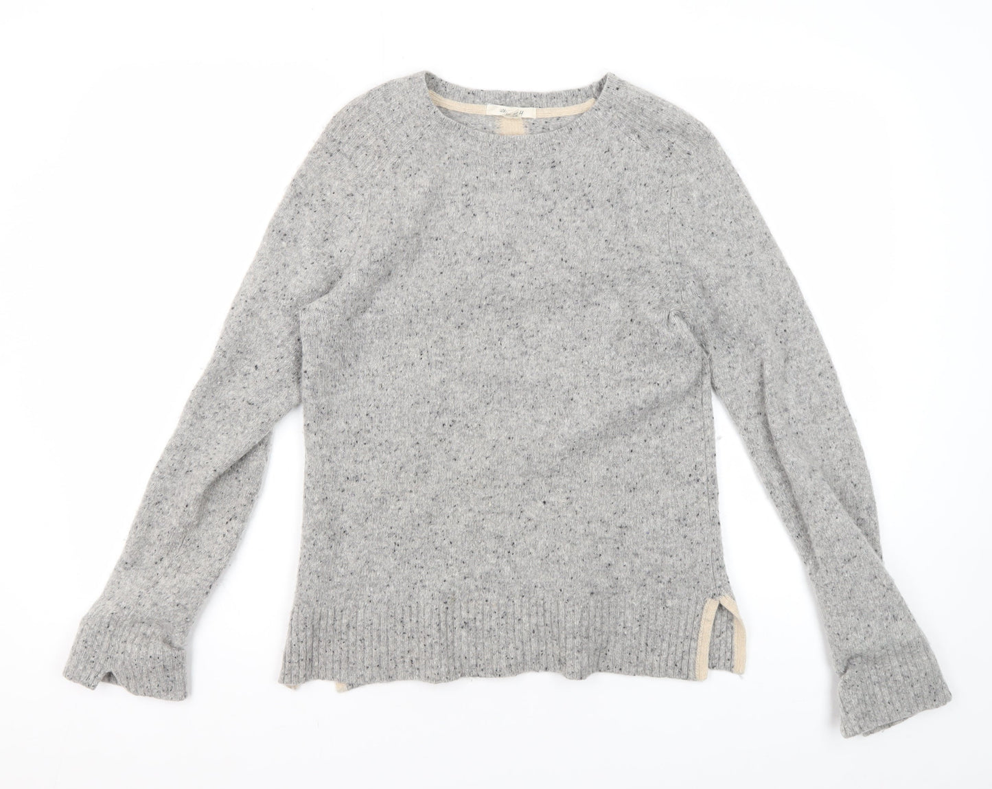White Stuff Women's Grey Wool Blend Pullover Jumper Size 8