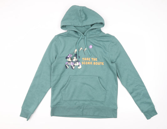 Disney Women’s Green Hoodie S - Casual Comfort