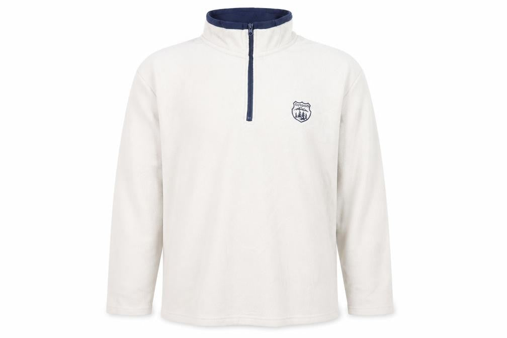 Front view of Atlas for Men Ivory Fleece 2XL Outdoor Sweatshirt