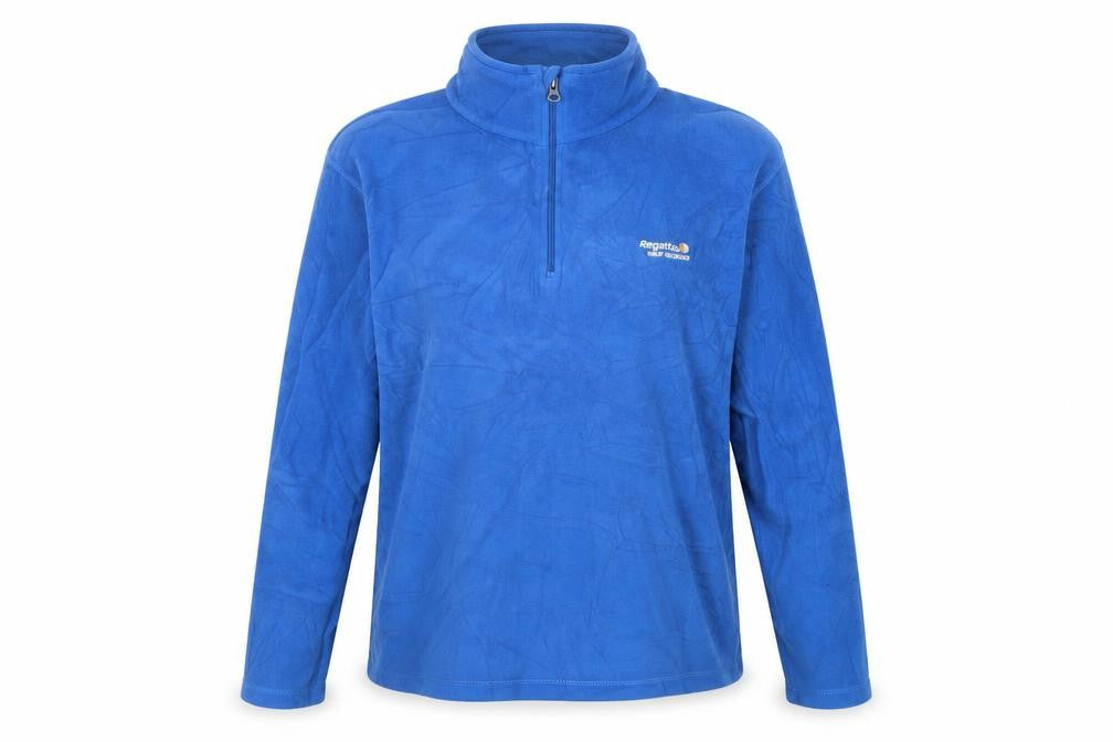 Front view of Regatta unisex blue fleece jacket m
