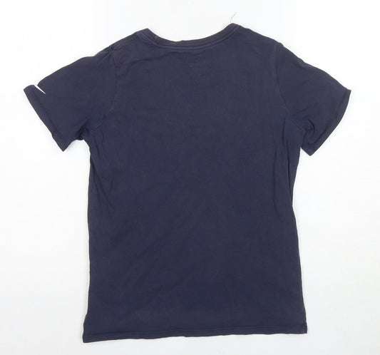 Nike Unisex Kids Blue Athletic T-Shirt, Size L, Lightweight
