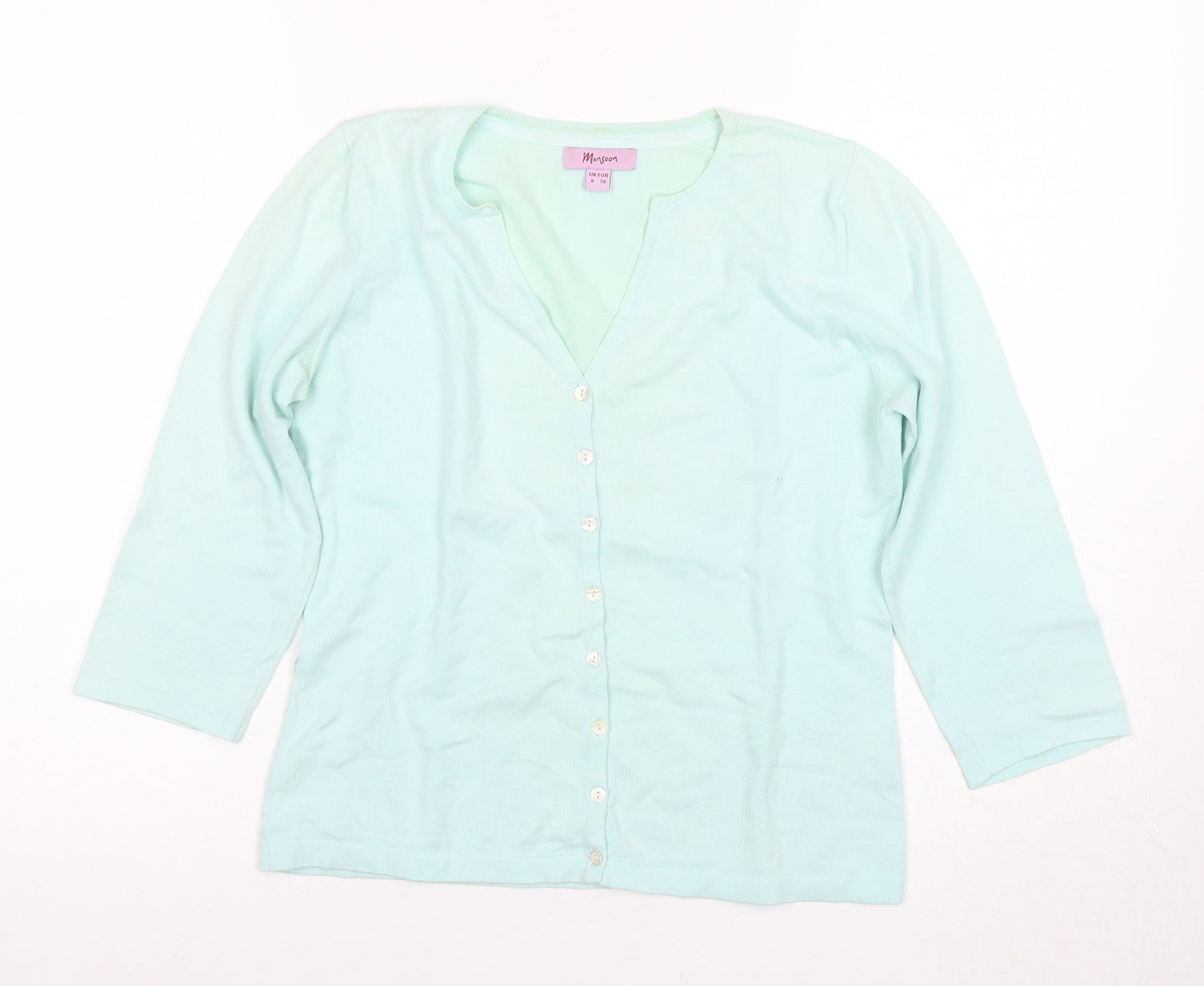 Morgan Women's Green Cardigan Size 8 V-Neck