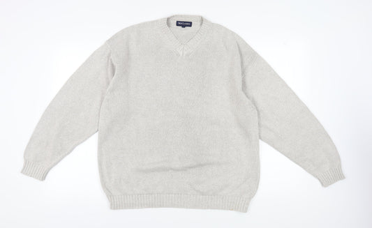 New Classics Men's Ivory Cotton Pullover Jumper L