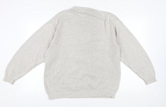 New Classics Men's Ivory Cotton Pullover Jumper L