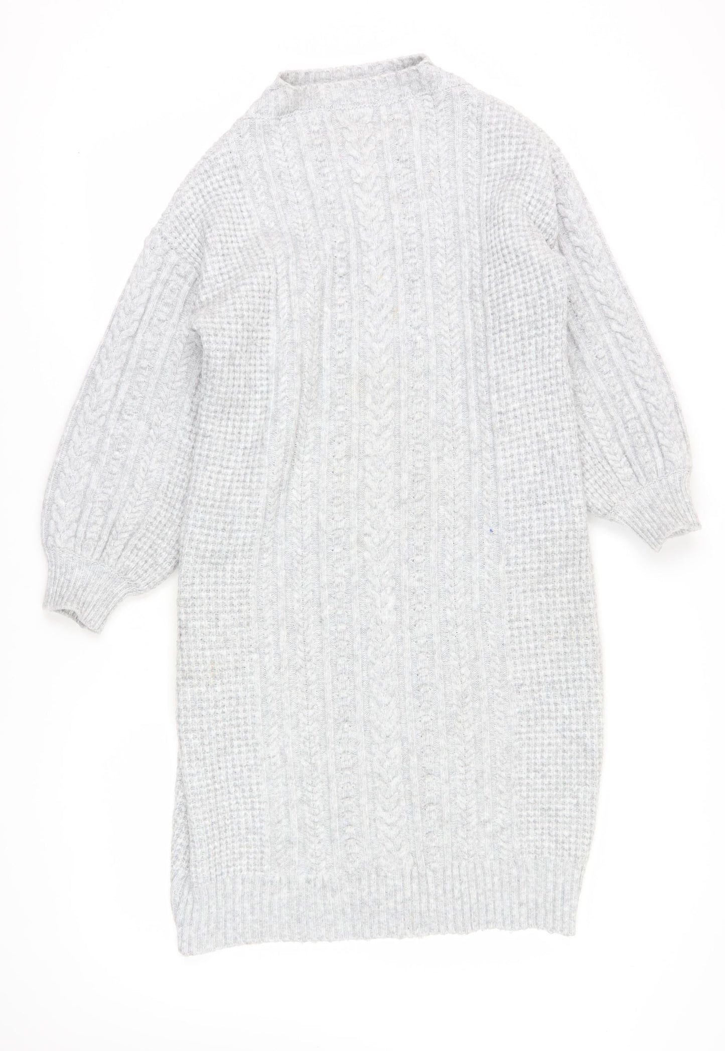 River Island Women's Grey Jumper Dress M