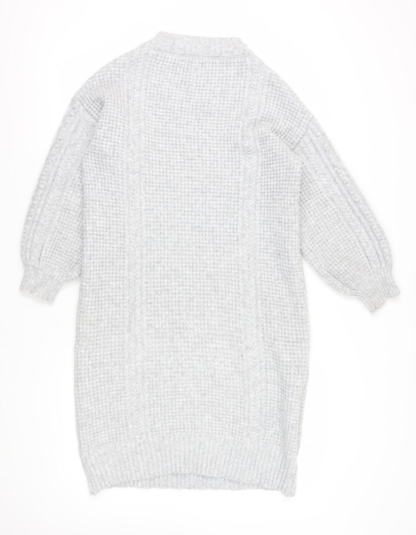 River Island Women's Grey Jumper Dress M