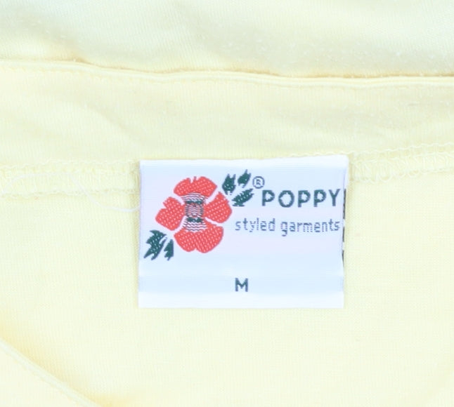 Poppy Unisex Yellow Dolphin T-Shirt M - Casual Summer Wear