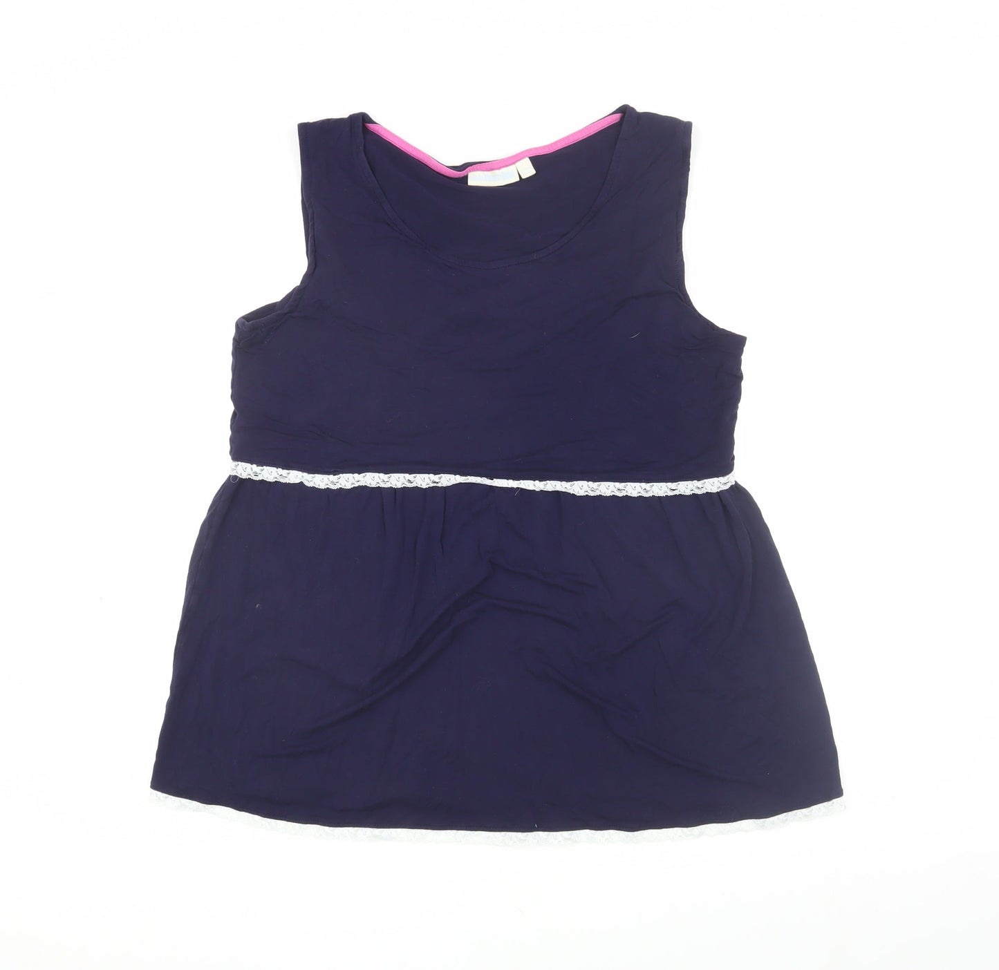 JoJo Maman Bébé Women's Blue Sleeveless Tank