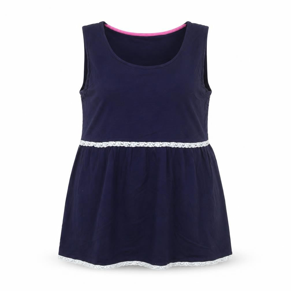 JoJo Maman Bébé Women's Blue Sleeveless Tank