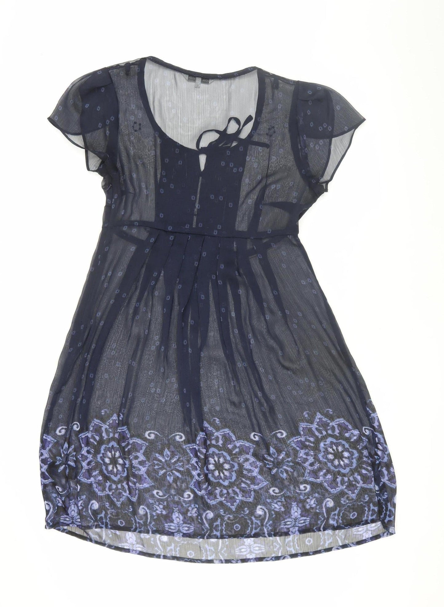 Rocha John Rocha Women's Blue A-Line Dress, Size 12