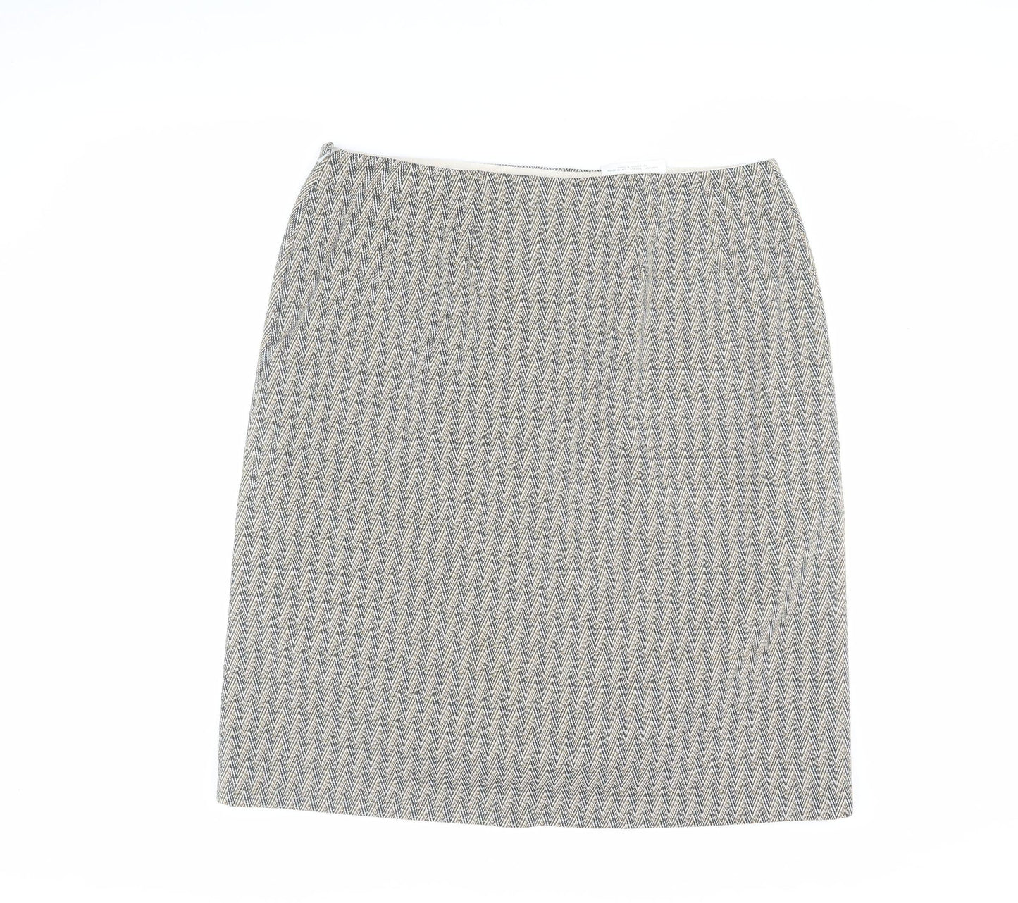 St Michael Women’s Herringbone Pencil Skirt, Size 20