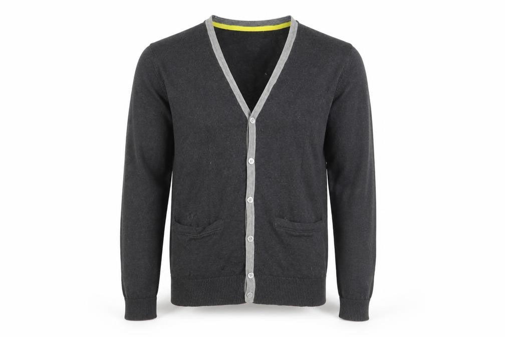 Burton Men’s Black Cardigan, M, Cotton Blend
