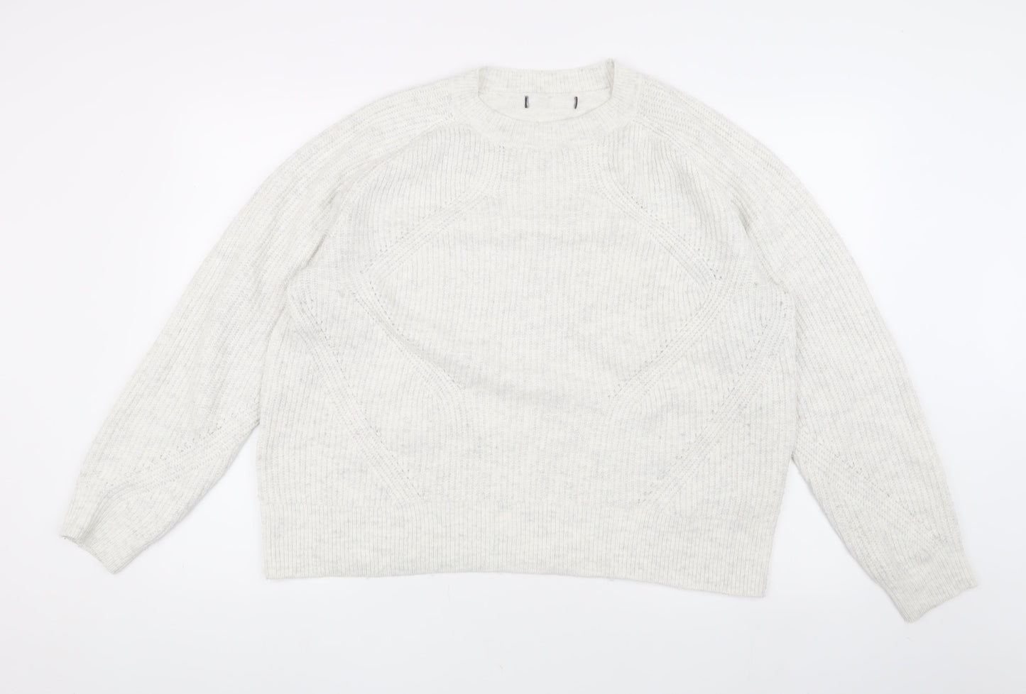 Marks and Spencer Women's Ivory Cable Knit Jumper L
