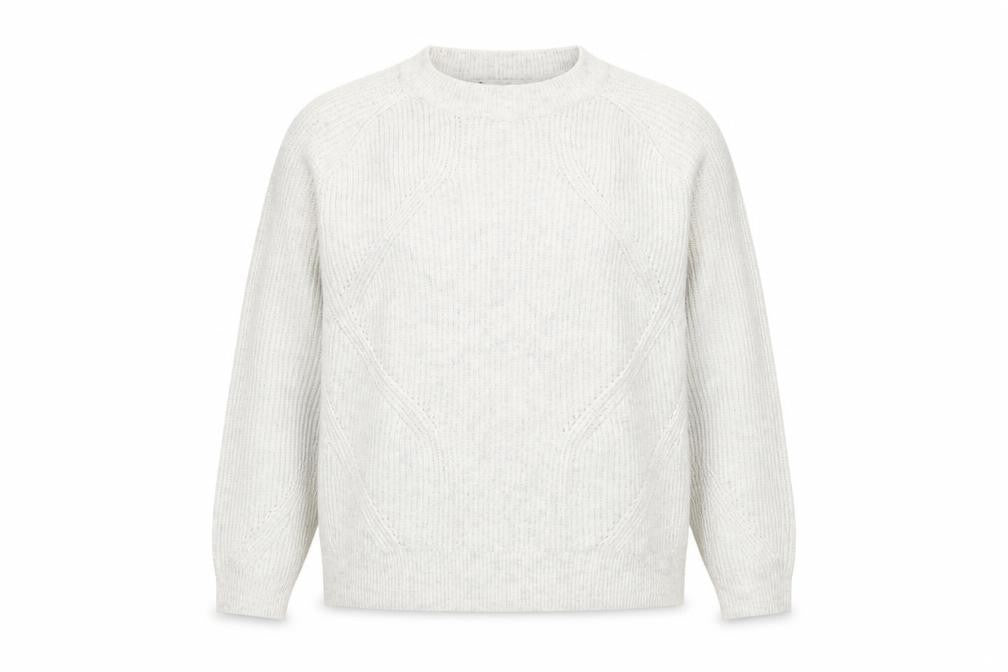 Marks and Spencer Women's Ivory Cable Knit Jumper L