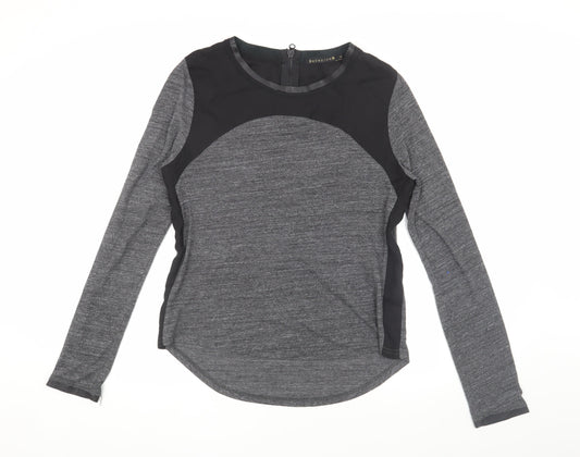 Berenice Women's Grey Long Sleeve Crew Neck T-Shirt