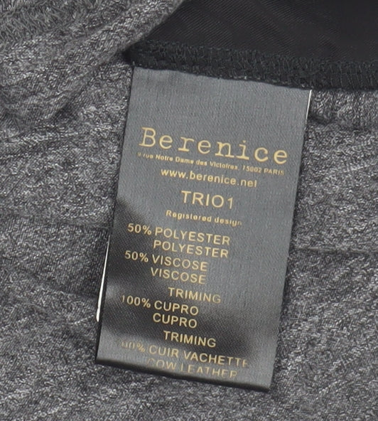 Berenice Women's Grey Long Sleeve Crew Neck T-Shirt