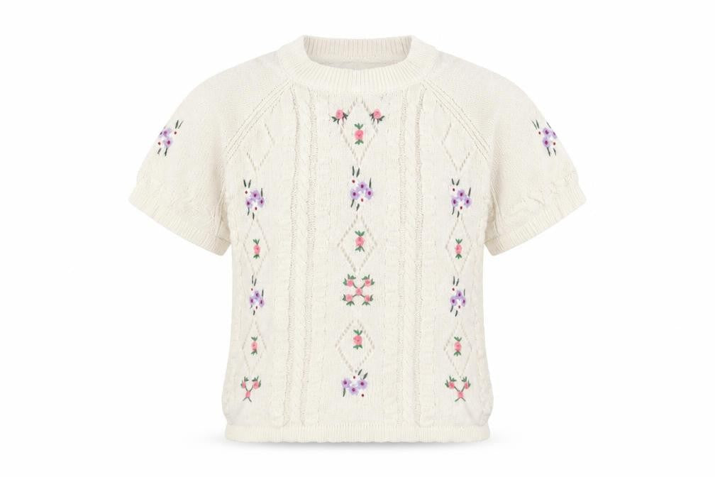 Womens UK Size L Cider Ivory Cotton Blend T-Shirt