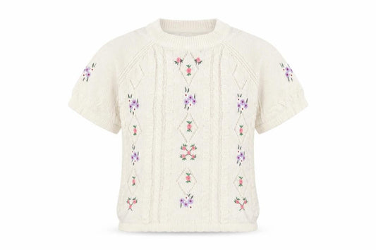 Womens UK Size L Cider Ivory Cotton Blend T-Shirt