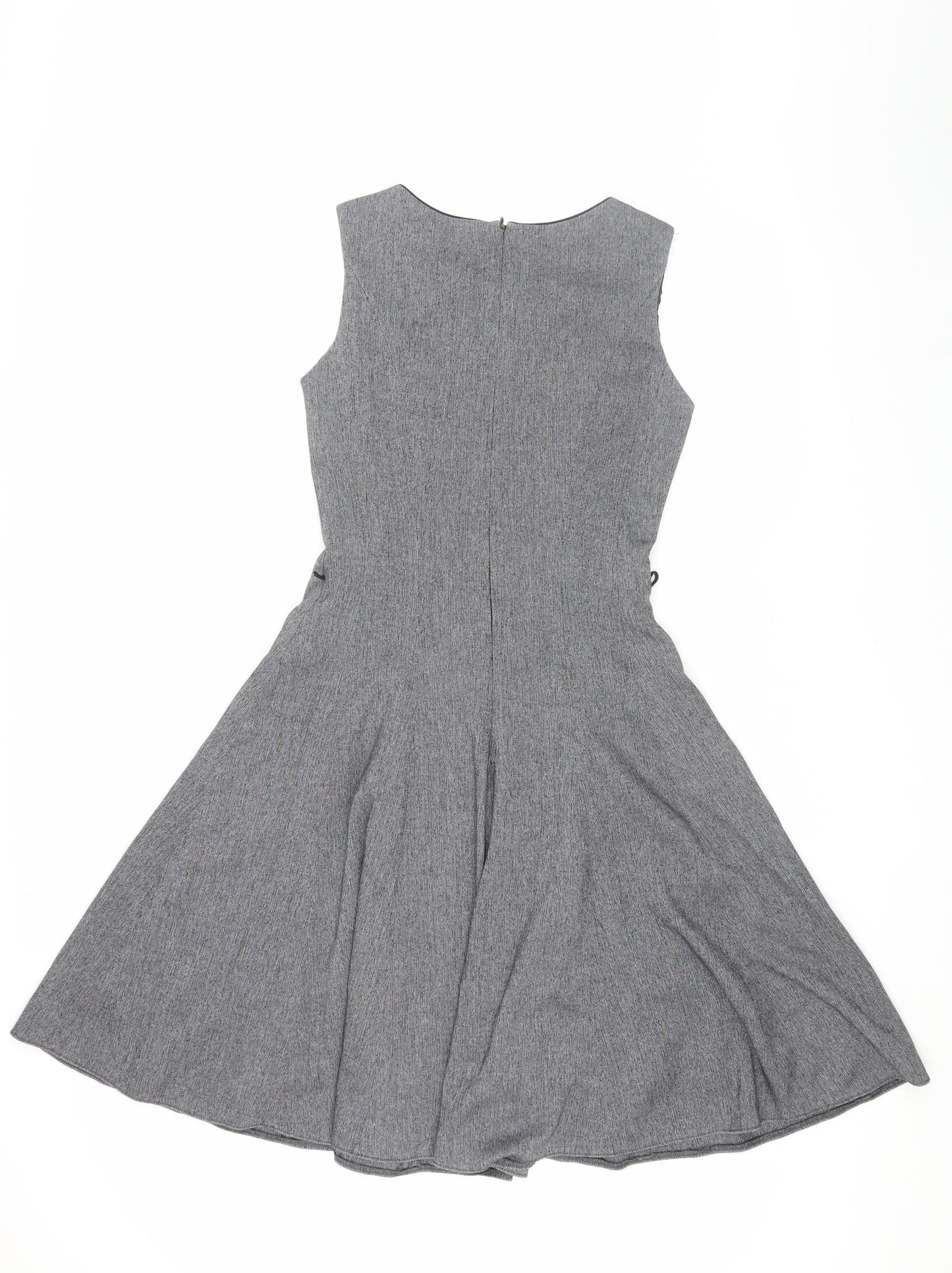 Next Women's Grey A-Line Sleeveless Dress UK 6