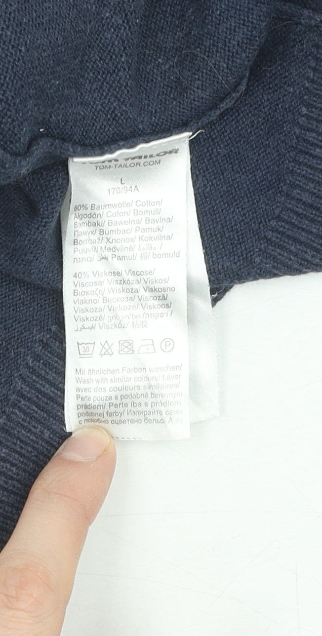 Tom Tailor Women's Blue Pullover Jumper - Size L
