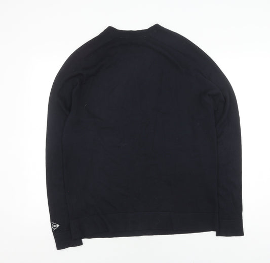 Dunlop Mens Black V-Neck Pullover Golf Jumper M