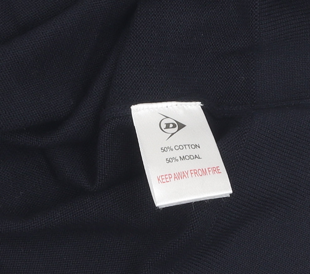 Dunlop Mens Black V-Neck Pullover Golf Jumper M