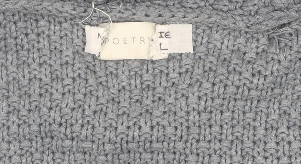 Poetry Women Grey XS Cardigan with Pockets