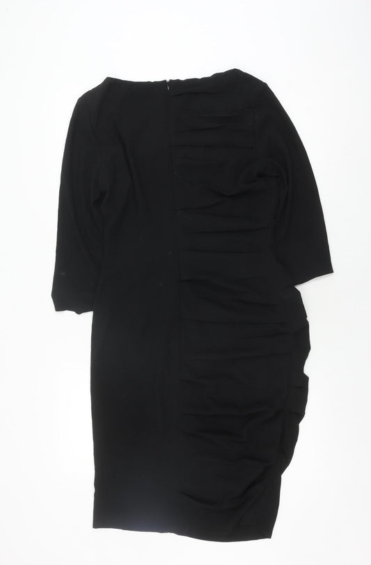 Escada Women's Black Sheath Dress Size 10