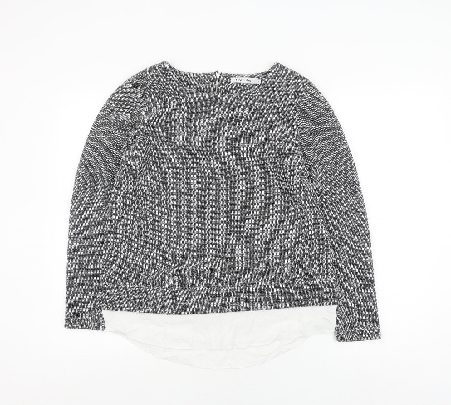 Alice Collins Women's Grey Pullover Jumper Size 12