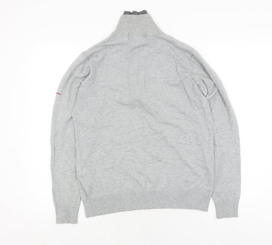 Bogart Men's Grey Full Zip Jumper - L, Casual