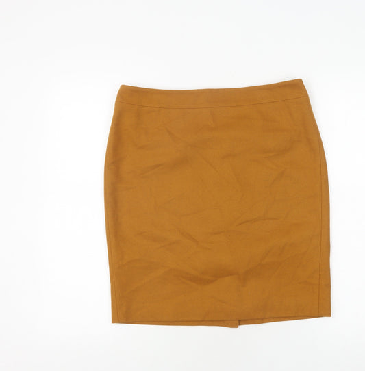 French Connection Brown Wool Blend Pencil Skirt Size 10
