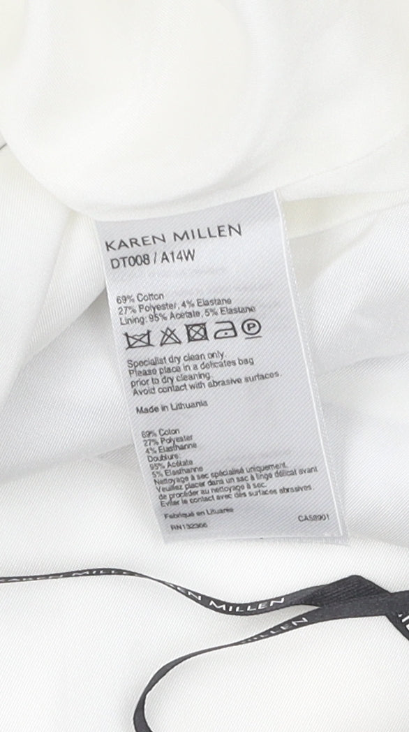 Karen Millen Women's Striped Shift Dress - UK 10