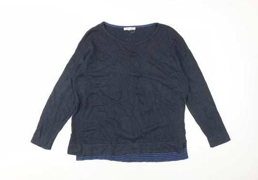 White Stuff Women's Blue Pullover Jumper, Size 12