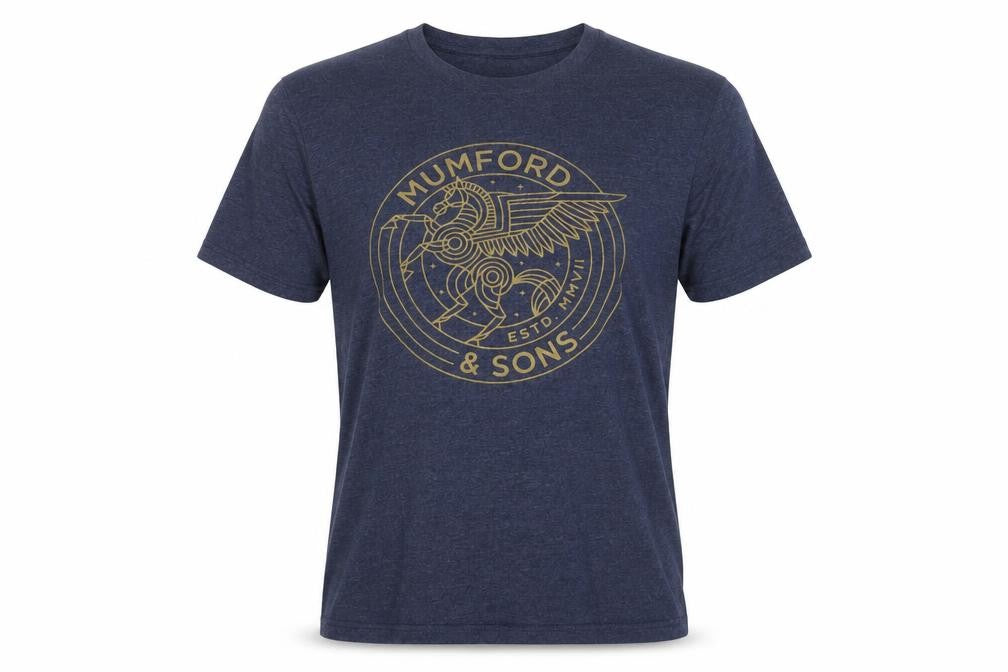 Salvage Men's Blue Graphic T-Shirt L Recycled